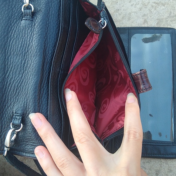 Brighton Leather Nepal Organizer Crossbody Bag RETAIL $310 - Picture 9 of 13